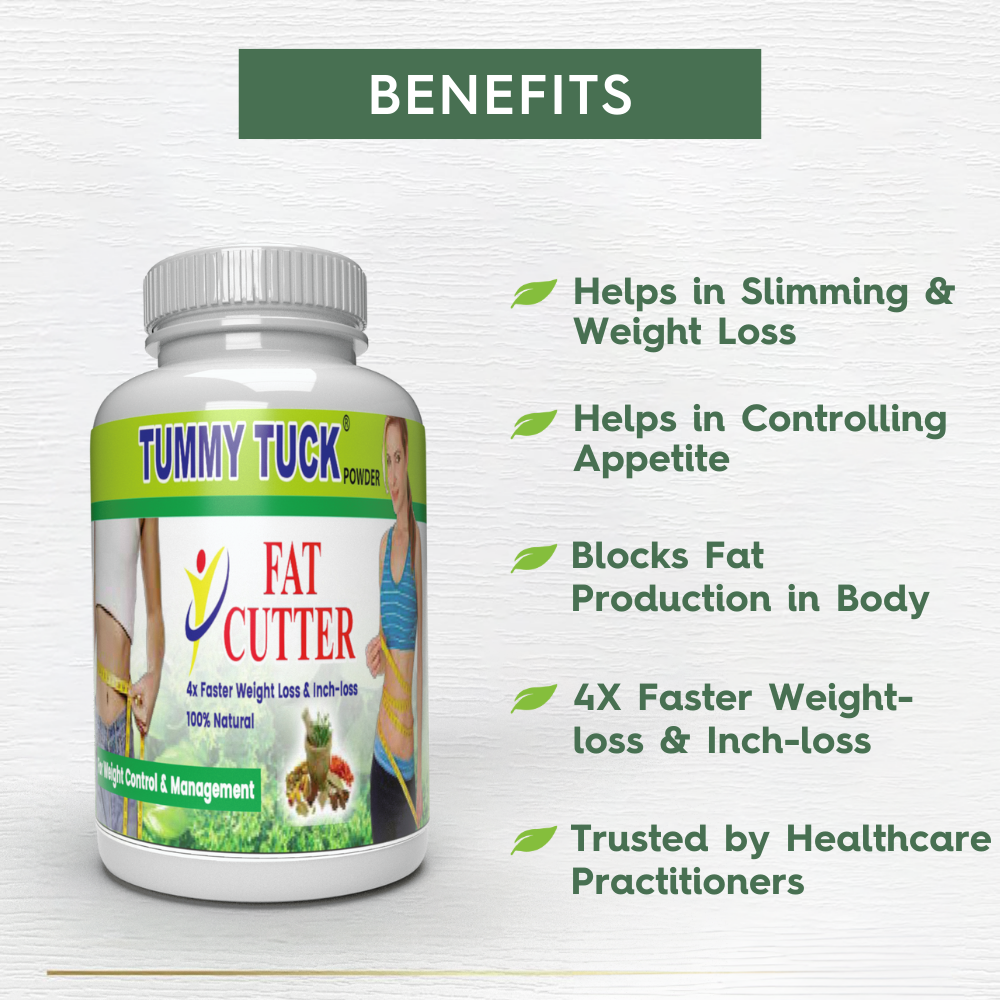 Tummy Tuck Fat Cutter: Herbal Detox Powder for Weight Loss, Slimming & Weight Management